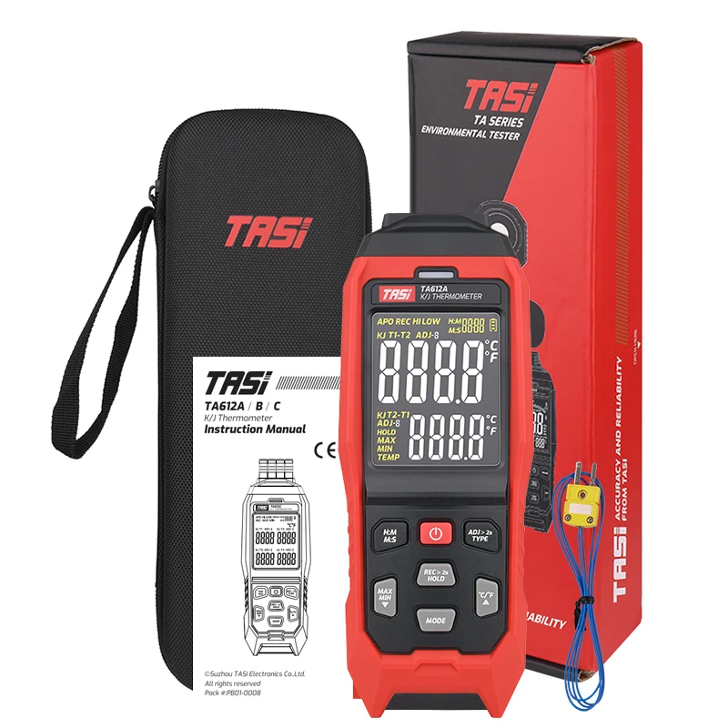 Термометр TASI TA612C цифровой измеритель температуры с ЖК-дисплеем - купить по