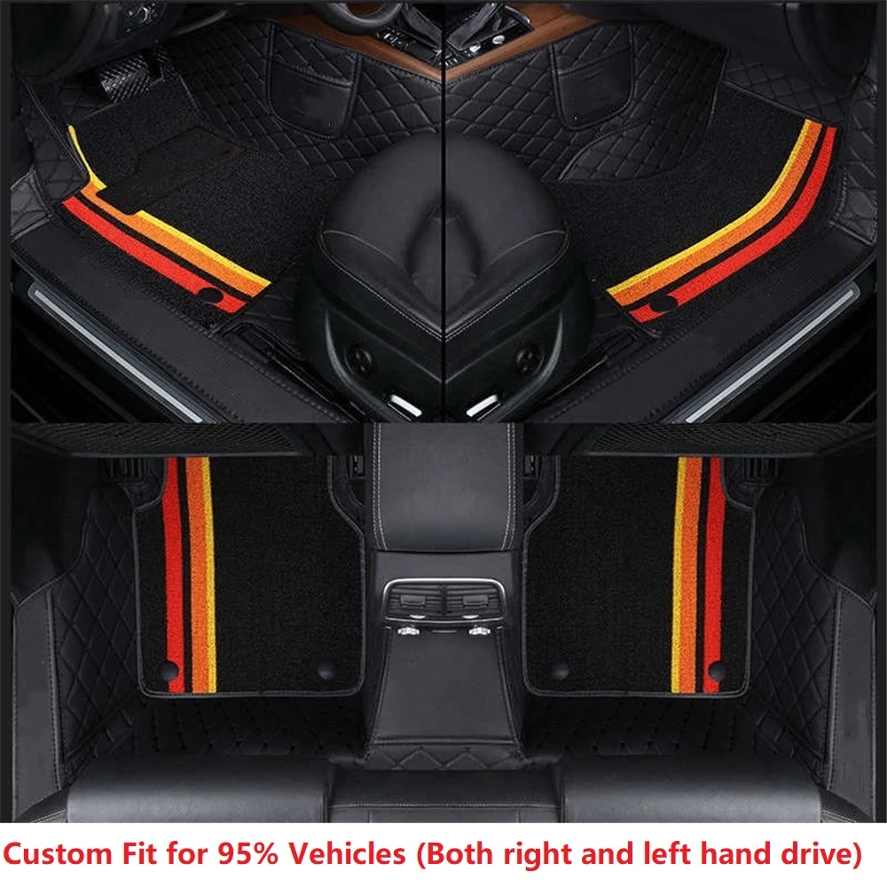 Custom Fit Car Floor Mat Accessories Interior ECO Material for 98% 2 rows Five Seats Over 2000 Models Both Left and Right Drive