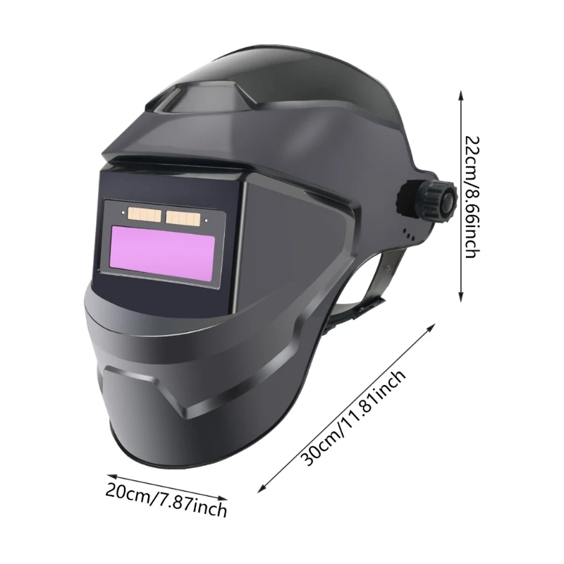 Новинка 2025 года затемняющие сварочные шлемы на солнечной энергии широкий