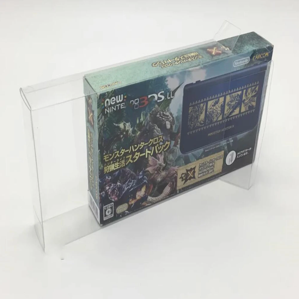 

Transparent Box Protector For New Nintendo 3DS LL/Monster Hunter 4 Collect Boxes TEP Storage Game Shell Clear Display Case