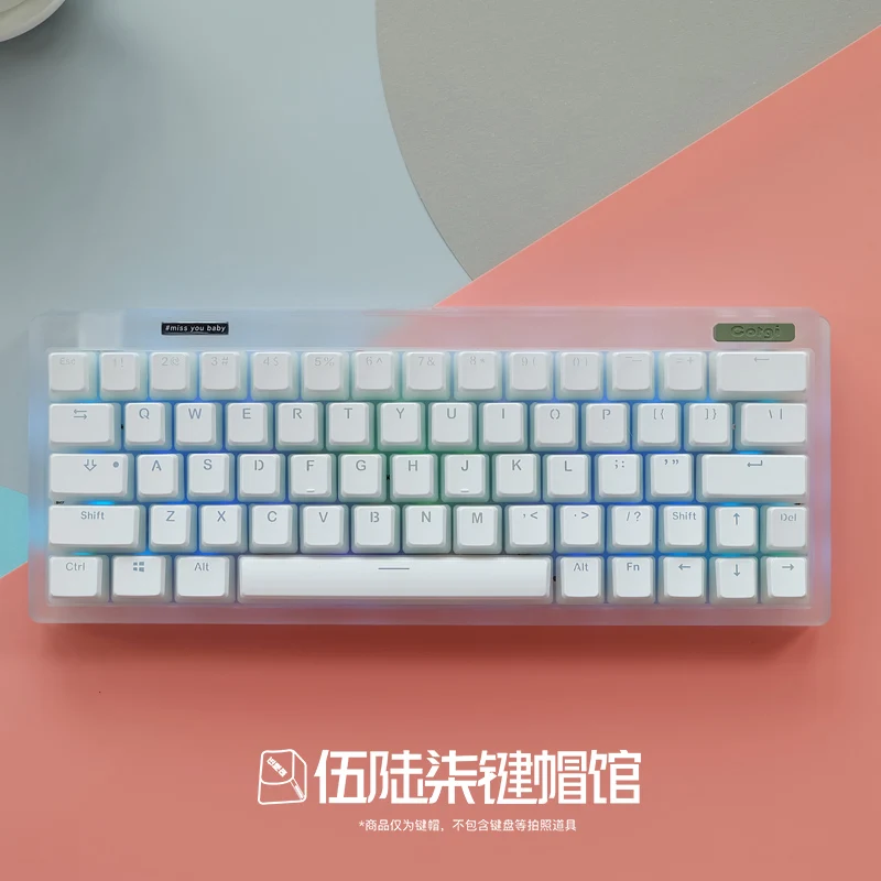 

【Skyline】Double Leather Milk Keycap Full Set of PBT OEM Highly Compatible with Mechanical Keyboards Such As 104/68/87/980