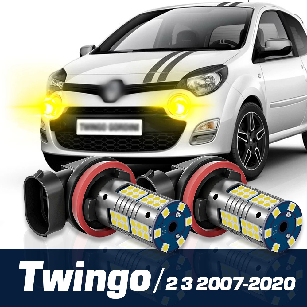

2pcs LED Fog Light Canbus Accessories For Renault Twingo 2 3 2007-2020 2008 2009 2010 2011 2012 2013 2014 2015 2016 2017