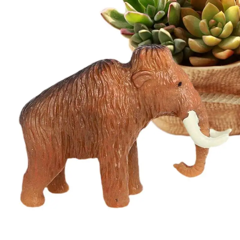 

African Elephant Figurines Simulated Realistic Wild Elephant Model African Elephant Solid Simulation Model For Toddler Boys And