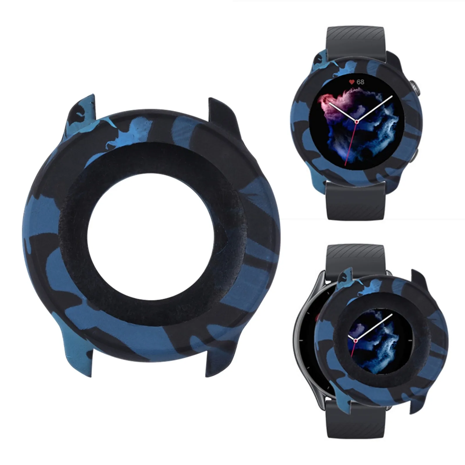 

Подходит для Huami AMAZFIT GTR 3 / GTR 3 PRO, камуфляжный силиконовый чехол, резиновые ремешки для занятий спортом