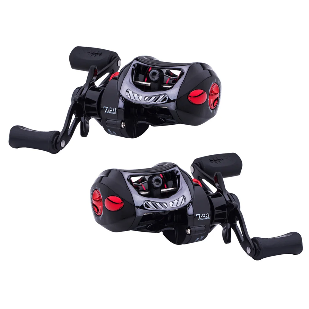 

Baitcasting Reel 7.0/1 Gear Ratio Max Drag 8kg Long Casting Saltwater Carp Fishing Reels Outdoor Fishing Tackle