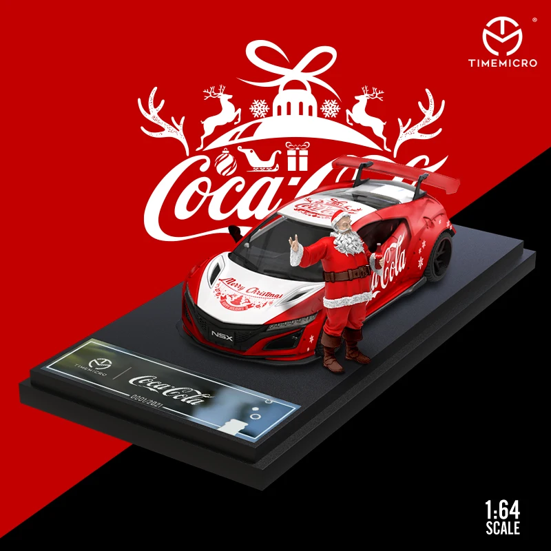 

TIME1:64 Honda NSX Diecast Model With Christmas Figure For Collection Gift