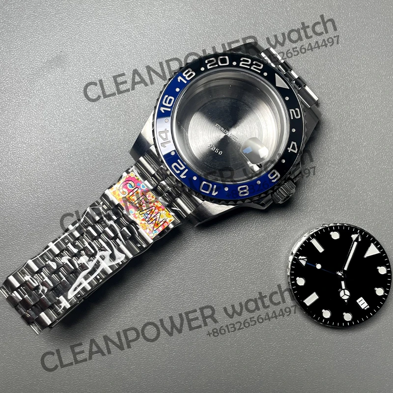 

Clean Factory 126710 BLNR GMT Master Blue Black Bezel Super Perfect Quality VR3186 904L Jubilee Bracelet Finished Product Watch