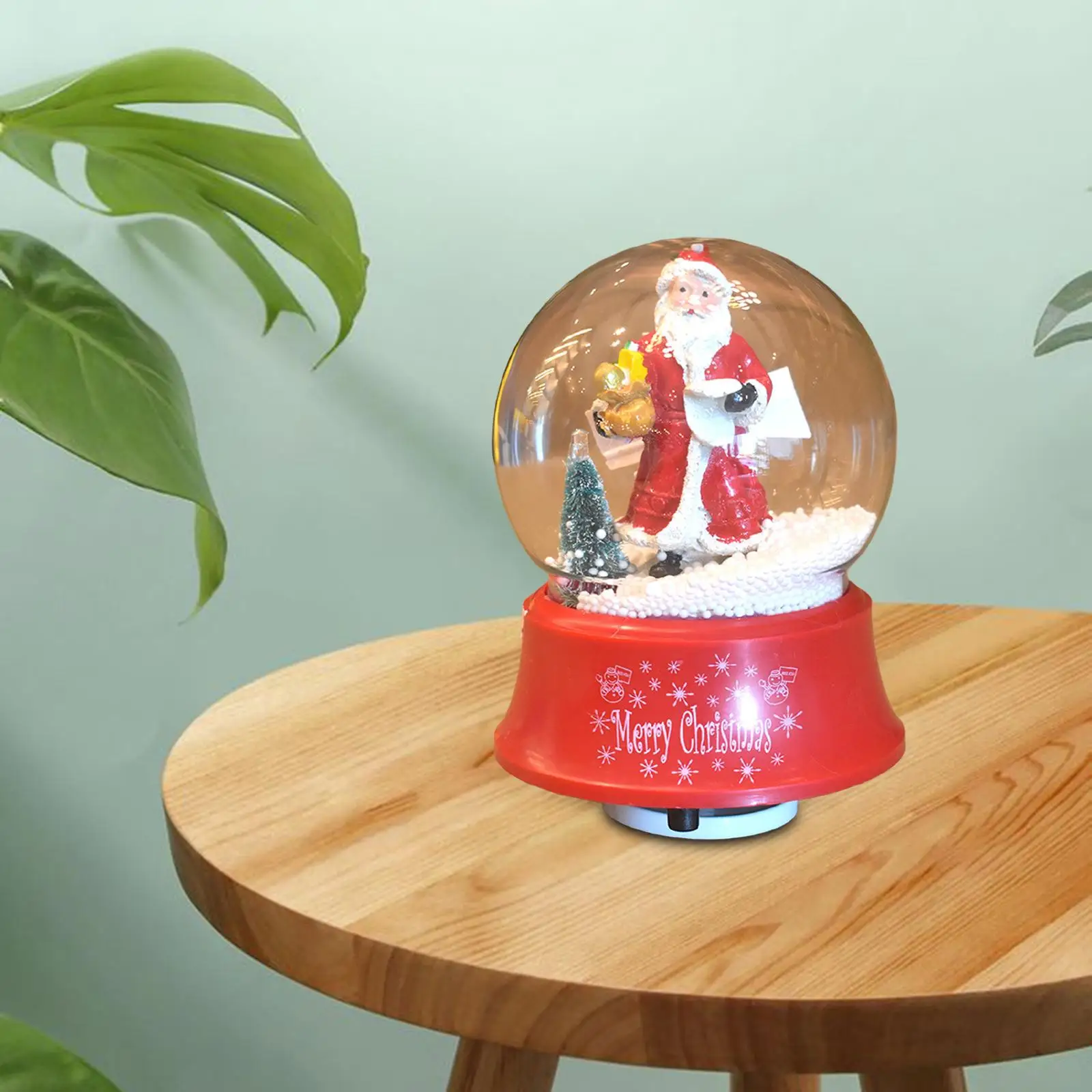 

Christmas Snow Globe Gift for Xmas Ornaments Glowing Santa Figurine