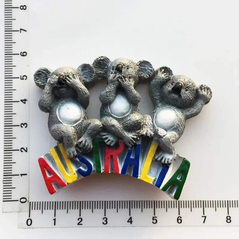 Австралийский магнит на холодильник Коала сувенир 3D магнитные наклейки из смолы