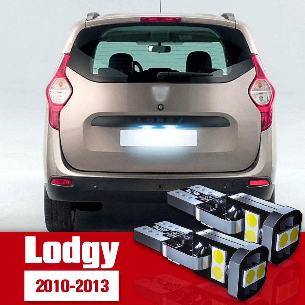 

2pcs License Plate Light Accessories LED Bulb Lamp For Dacia Lodgy 2010 2011 2012 2013