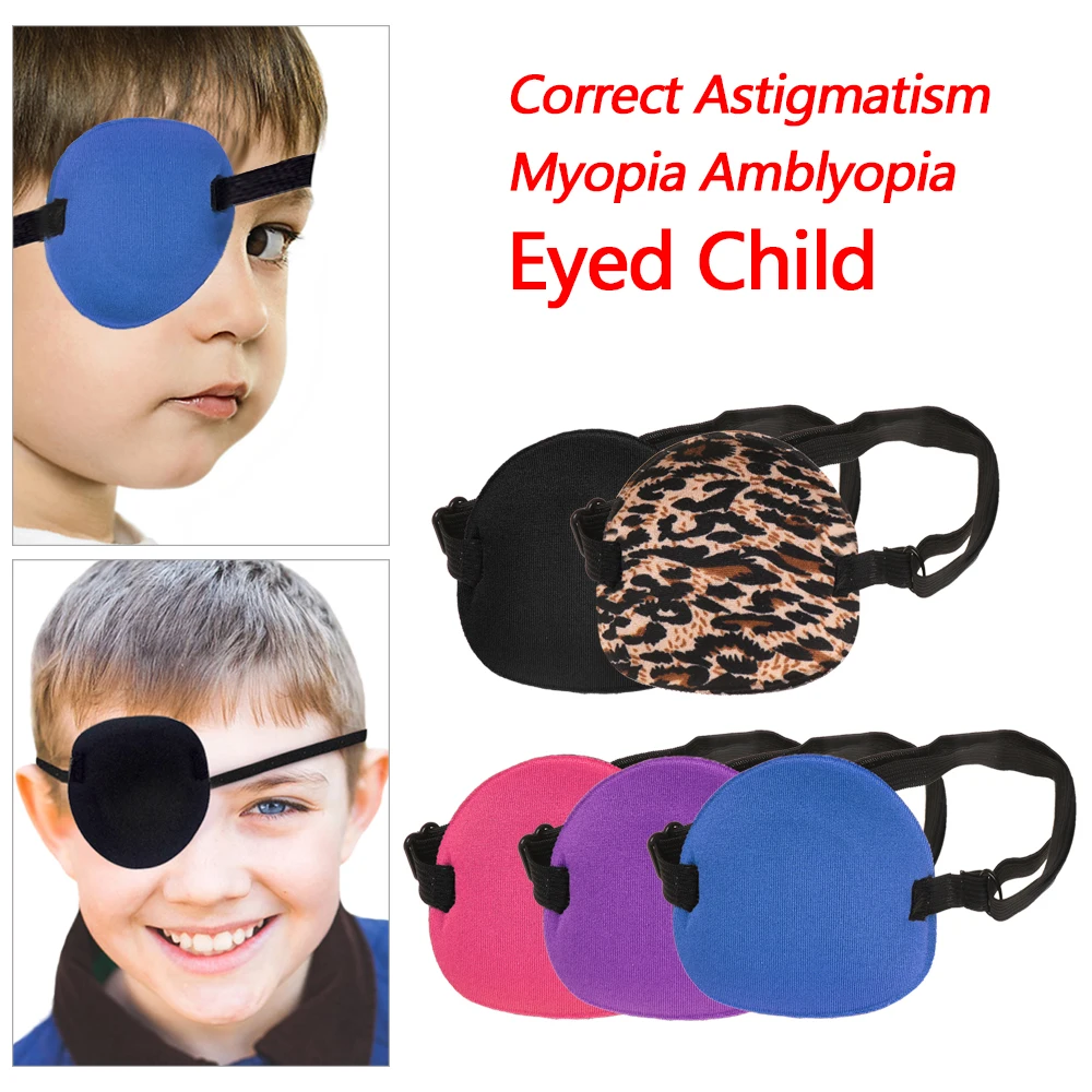 

Muticolor Myopia Amblyopia Eyed Child Blindfold Single Eye Supplies Protect Eyesight