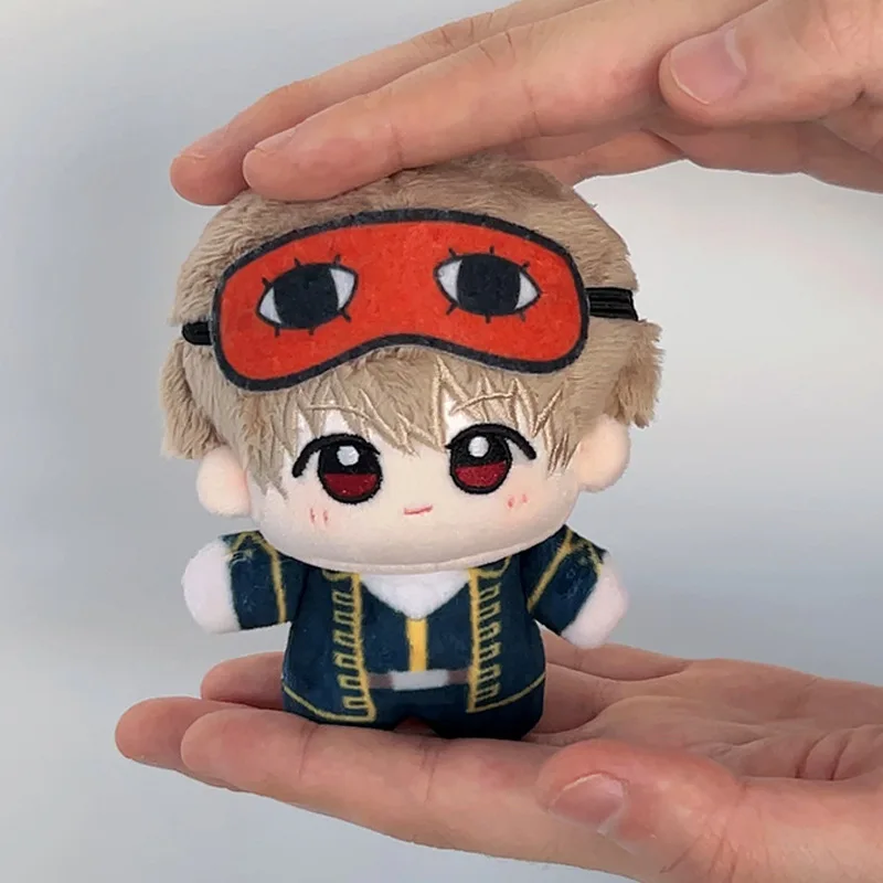 Фото 10 см GINTAMA Okita Sougo плюшевая игрушка-подвеска аниме мультфильм Kagura плюшевая кукла Katsura Kotarou брелок для ключей сумка кулон детский подарок №1