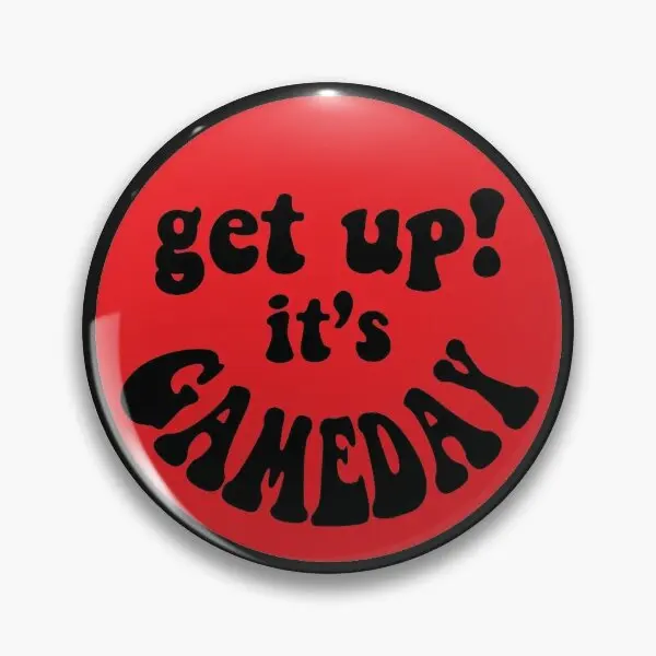 Мягкая булавка на пуговицах Get Up Its Gameday забавный декор металлический воротник