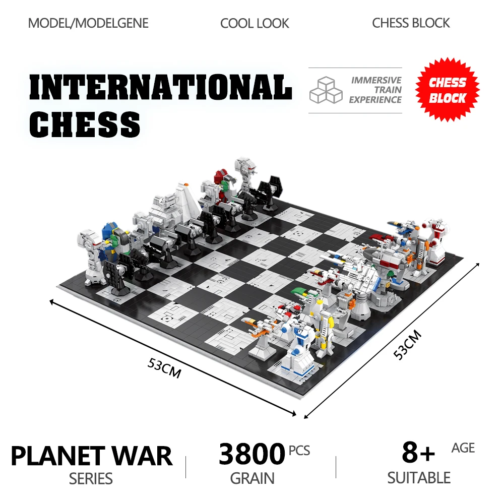 

Star Fight Series International Chess Model Building Blocks Warsing Mini Bricks Movie Ship Sets Checkerboard Toys For Kids Gifts