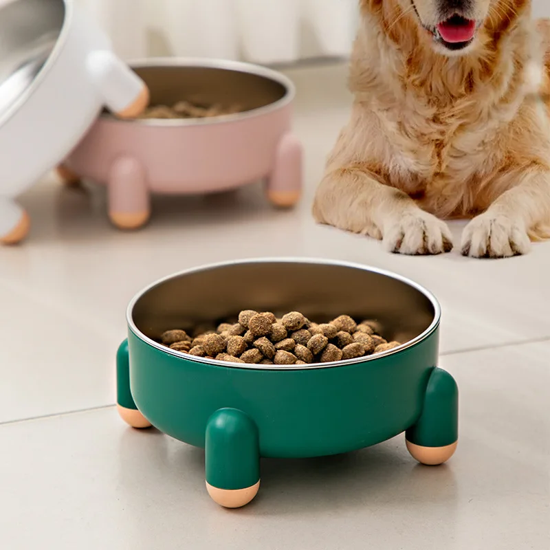 

Stainless Steel Cat Bowl, Dog Bowl Feeder, Anti-Slip Pet Tableware