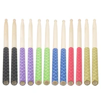 1 pair drum stick grips anti slip absorb sweat grip for 7a 5a 5b 7b drumsticks non slip sleeve fish scale pattern 16 5cm heated