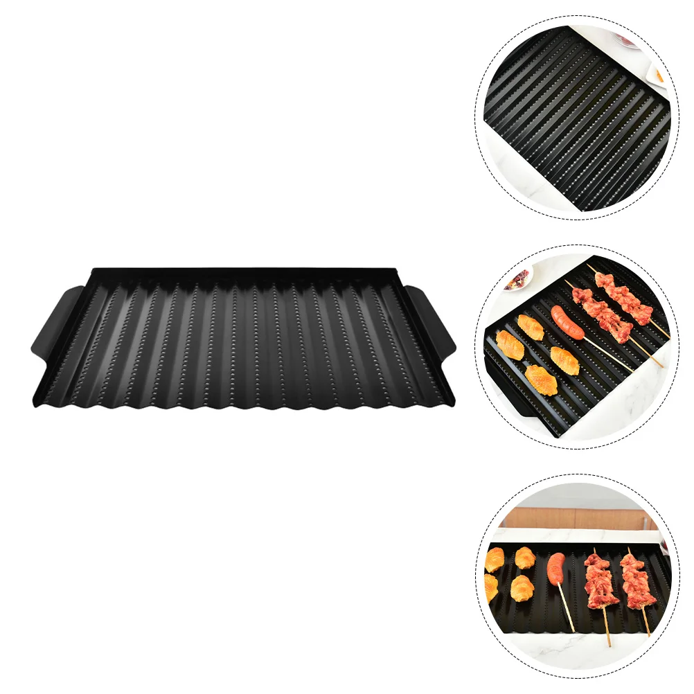 

Non-stick Barbecue Plate Portable Barbecue Pan Practical BBQ Plate Baking Plate