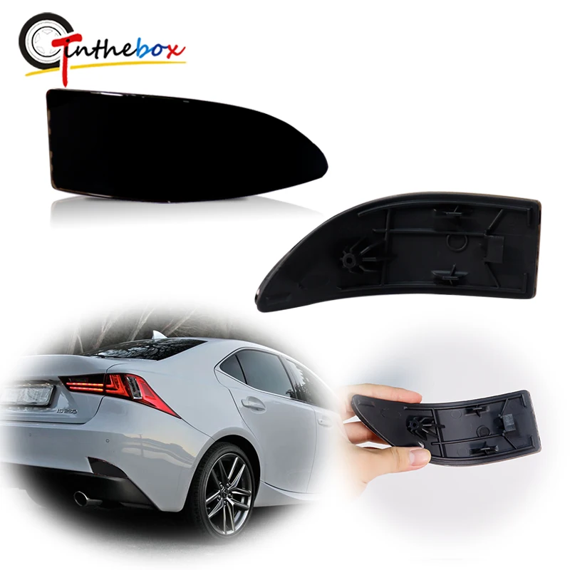 

Gtinthebox Car Rear Bumper Reflector Tail Light Cover Housing Shells For 2006-2013 Gen2 Lexus IS250 IS350 Sedan, No Bulb /Socket