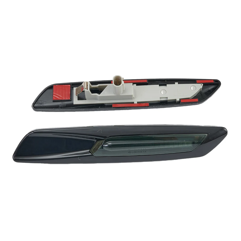 

Front Side Maker Parking Lights For BMW F10 5 Series 2004-2010 IP67 Side Marker Parking Lights Smoke Black Trim