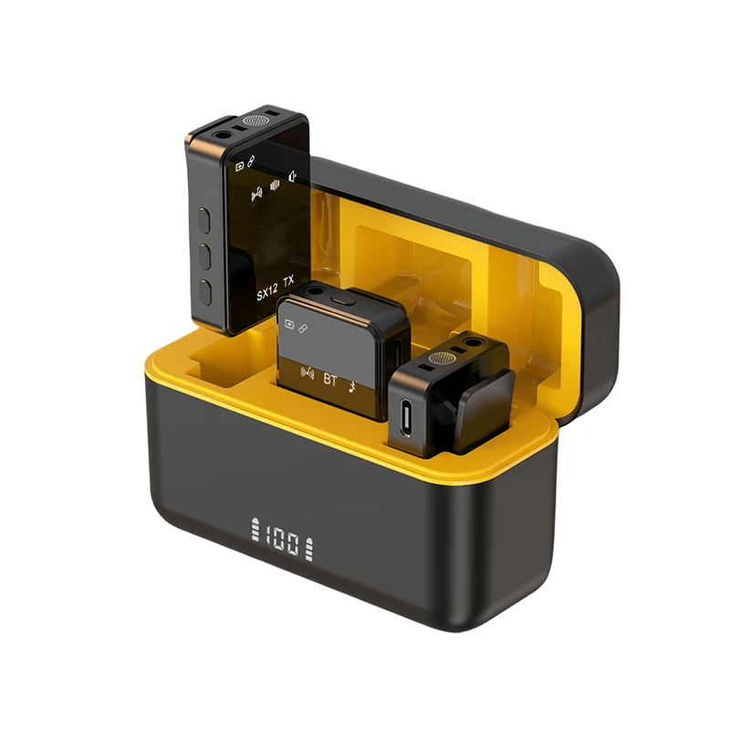 Петличный микрофон для прямой трансляции беспроводной портативный с