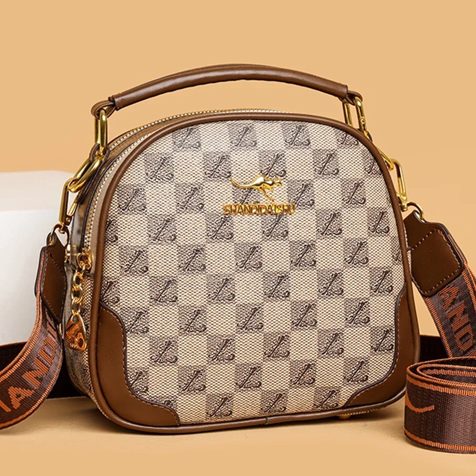 Женские кожаные сумки-мессенджеры