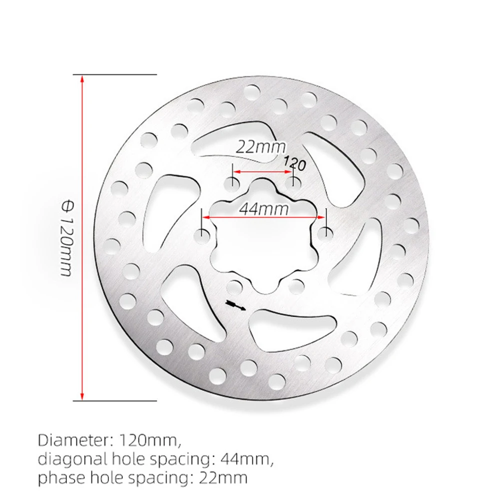 

120mm 6 Holes Brake Disc Rotor W/Screws For X Iaomi-Pro/Pro2 Electric Scooter 6-holes Electric Scooters With A Pitch Of 22-44MM