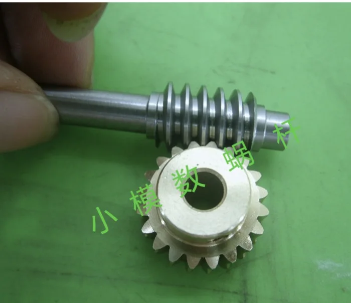 

0.8 Mould 1:20 Copper Worm Gear Stainless Steel Worm