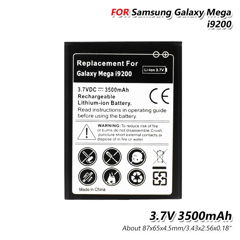Сменный литий-полимерный аккумулятор 3 7 в 3500 мАч для Samsung Galaxy Note S2/S4 J1 i9200 Note3 NEO