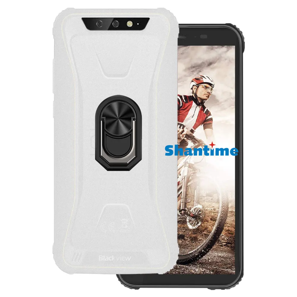 Роскошный ударопрочный кольцевой держатель для Blackview BV5500 Pro Чехол мягкий