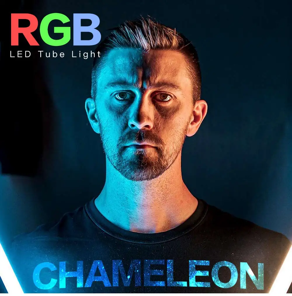 

DF Chameleon RGB LED Tube Light Colourful Special Effects Film Photography Hold Lamp for Video Youtube Live Stream