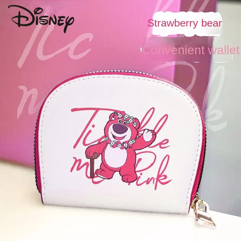 Disney Strawberry Bear Fashion Cartoon Driver's License Protector Bank Card Bag Women's Multifunctional Storage Card Case