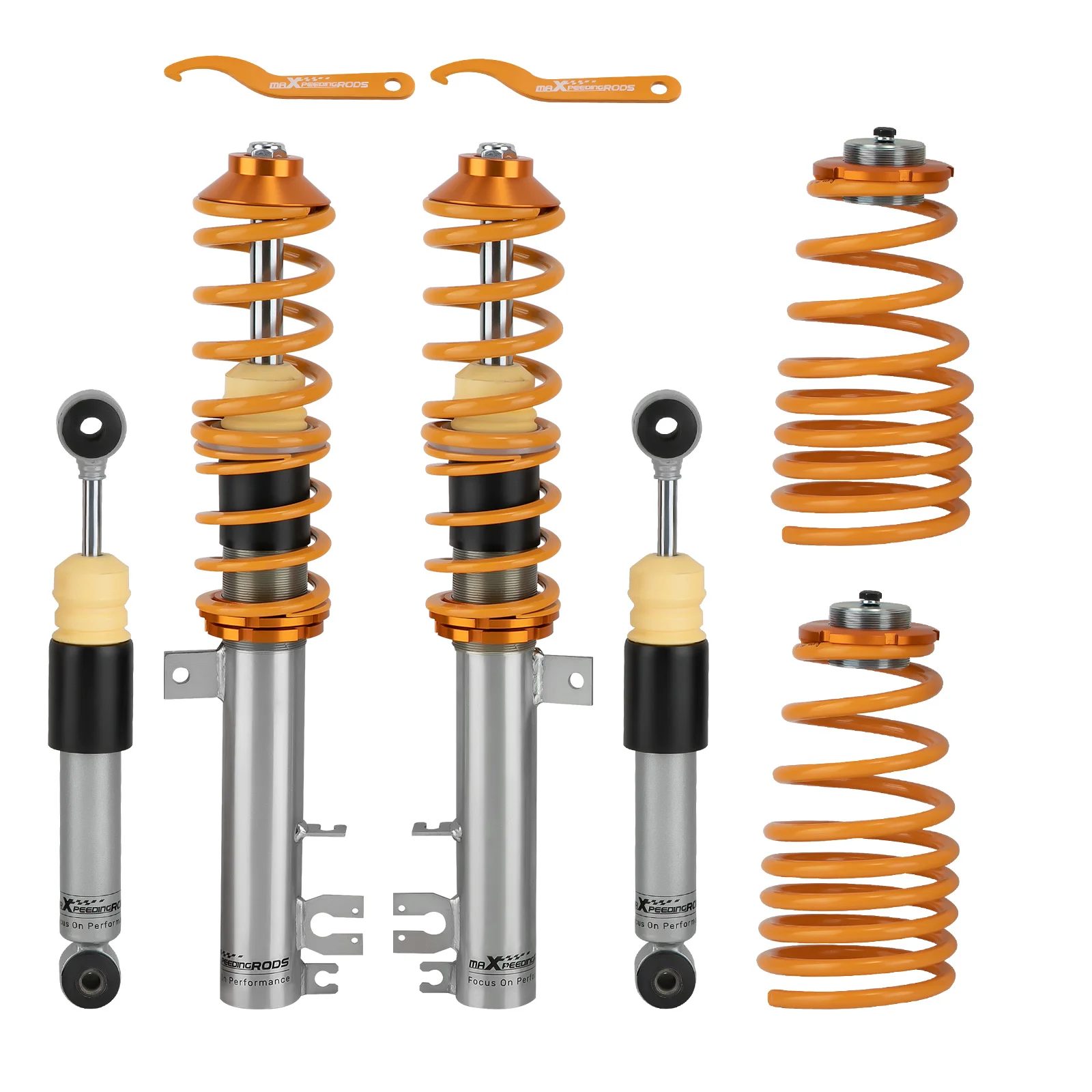 

Height Adjustable Coilovers Suspension Kit fit for Ford Ka Mk2 Fiat 500 2008-2017Coilover Shock Absorber Spring