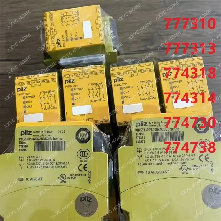 1 шт. новые оригинальные реле безопасности для пилок PNOZ X3P 777310 777313 774318 774314 774730 774738