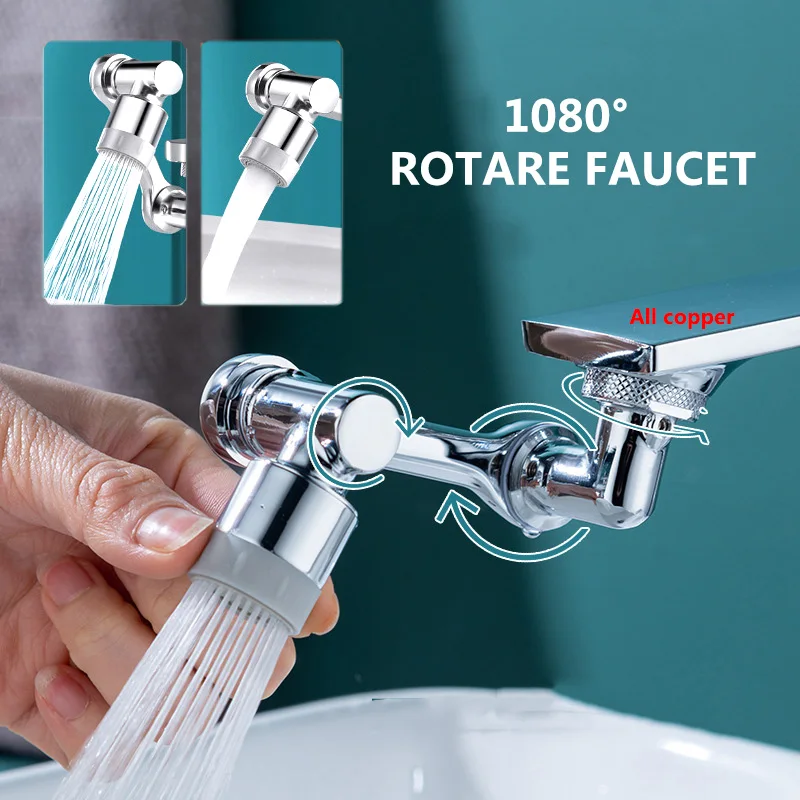 

1080° Gourmet Kitchen Faucets Extender Universal Water Saving Tap Nozzle Removable kitchen Sink Faucet Frother for Bathroom