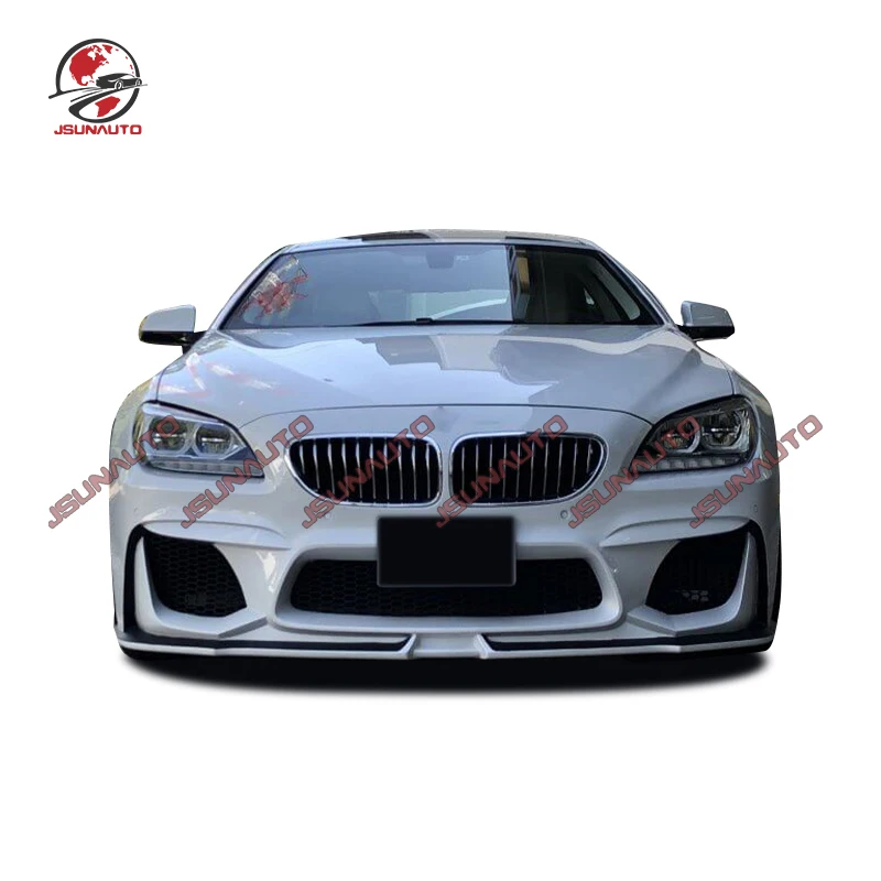 Автомобильный бампер WD стиль передний боковые юбки кузов комплект для 2015 Bmw 6 Serier