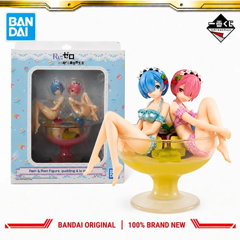 Фото В наличии: Оригинальная фигурка Bandai Ichiban Kuji Re Life In A Different World From Zero Ламу, модель куклы, абсолютно новая в коробке, аниме. №1