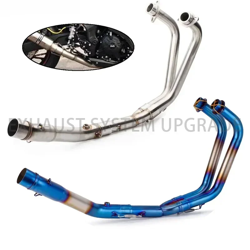 Выхлопная труба из нержавеющей стали для мотоцикла Модифицированная Передняя