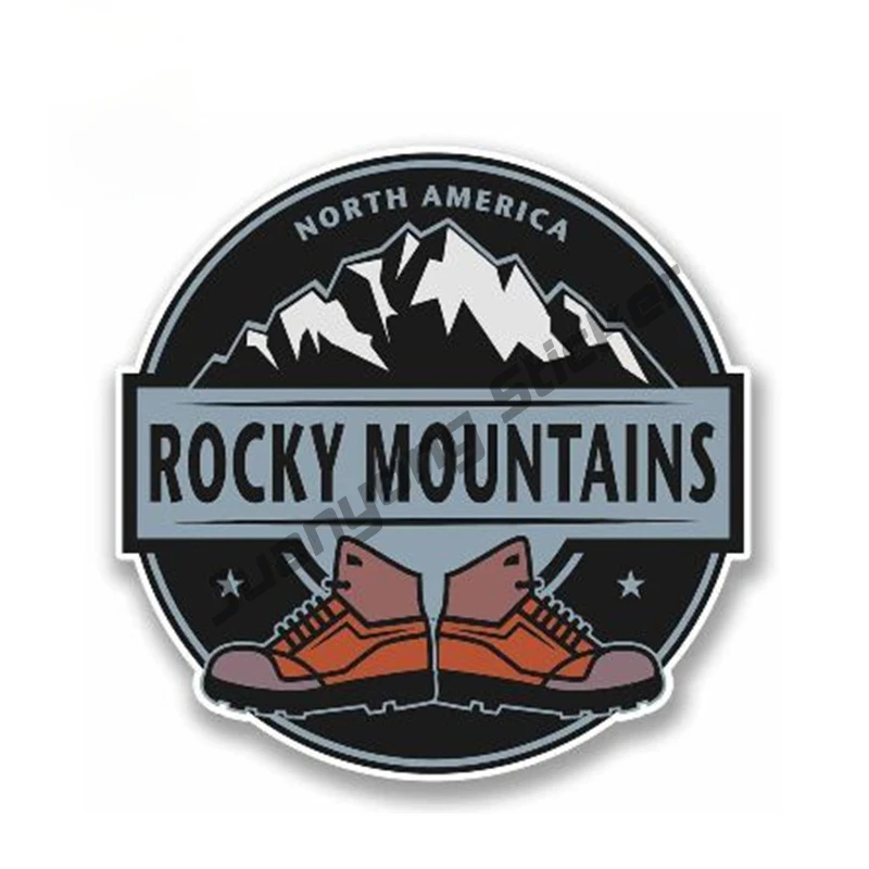 

Car Sticker Rocky Mountains NORTH AMERICA Car Accessories Laptop Travel Luggage Waterproof Fine Decal Decor Styling PVC13x13cm