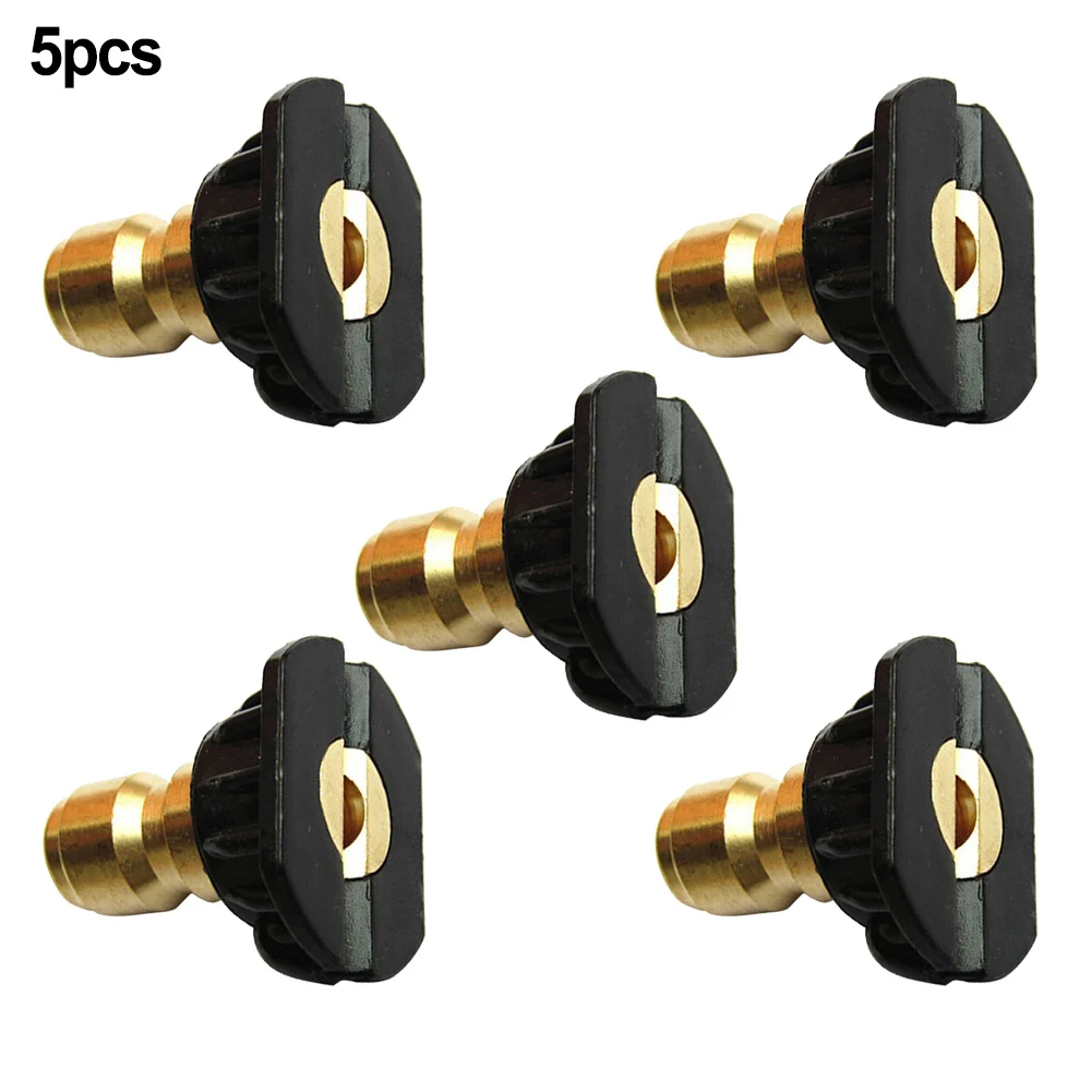 

5PCS 1/4inch Pressure Washer Spray Tips Nozzles High Power Kit Quick Connect Set High Quality Spray Nozzles Pressure Washer Part