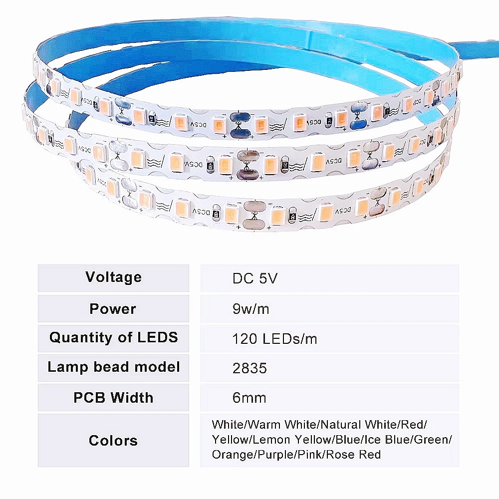 6 мм 8 DIY отдельно стоящая силиконовая неоновая лента 120 светодиодов S-гибкая