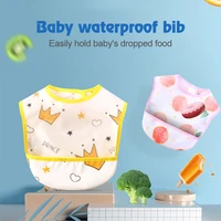 qshare baby bibs infant burp cloths kids waterproof dining clothes children cartoon wash free bib baby stuff feeding accessories
