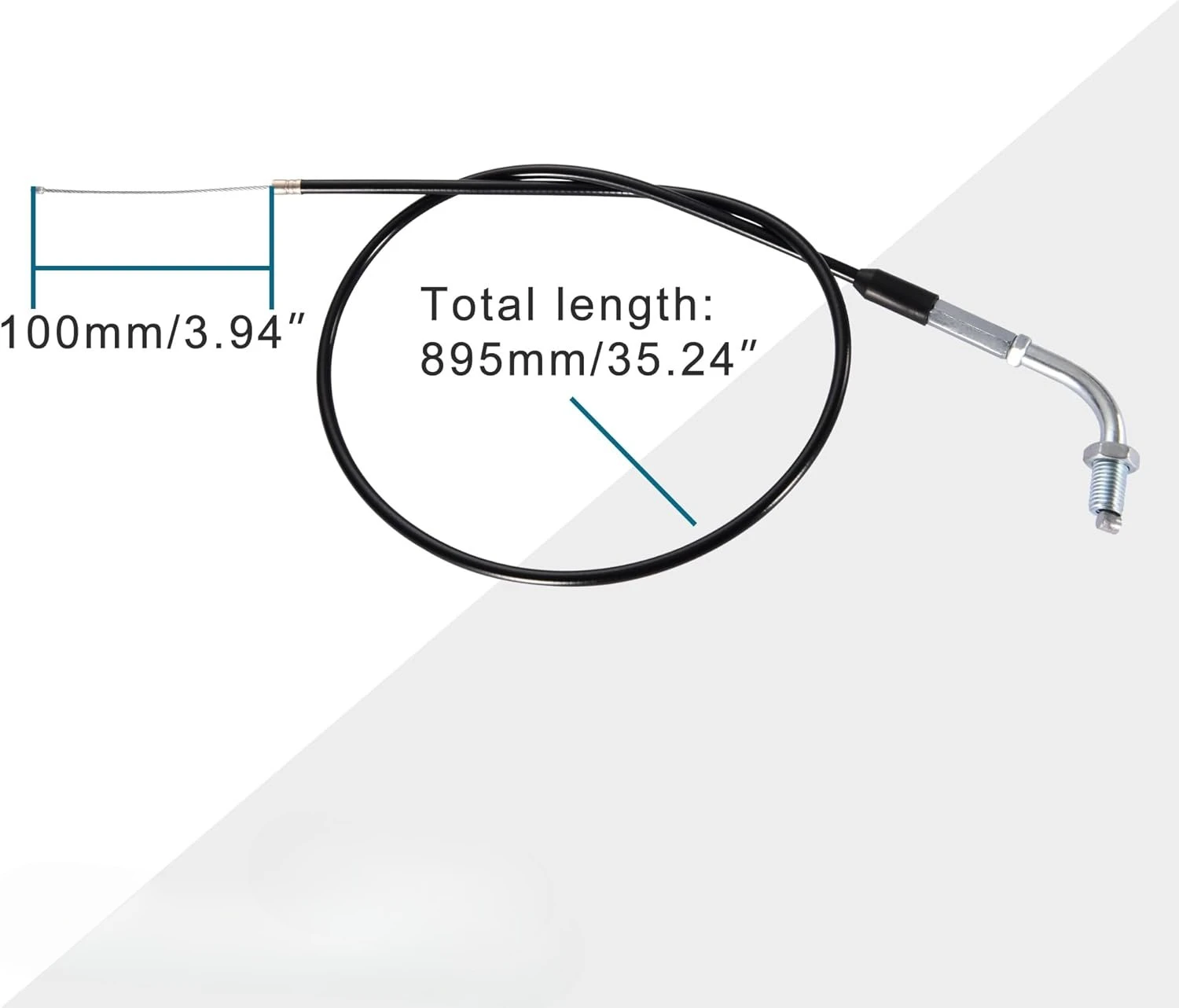 Фото Замена троса дроссельной заслонки 35,24 дюйма для 50cc 70cc 90cc 110cc 125cc 4-тактного двигателя Pit Dirt Bike Китайский скутер ATV 4 Wheeler Quad №2