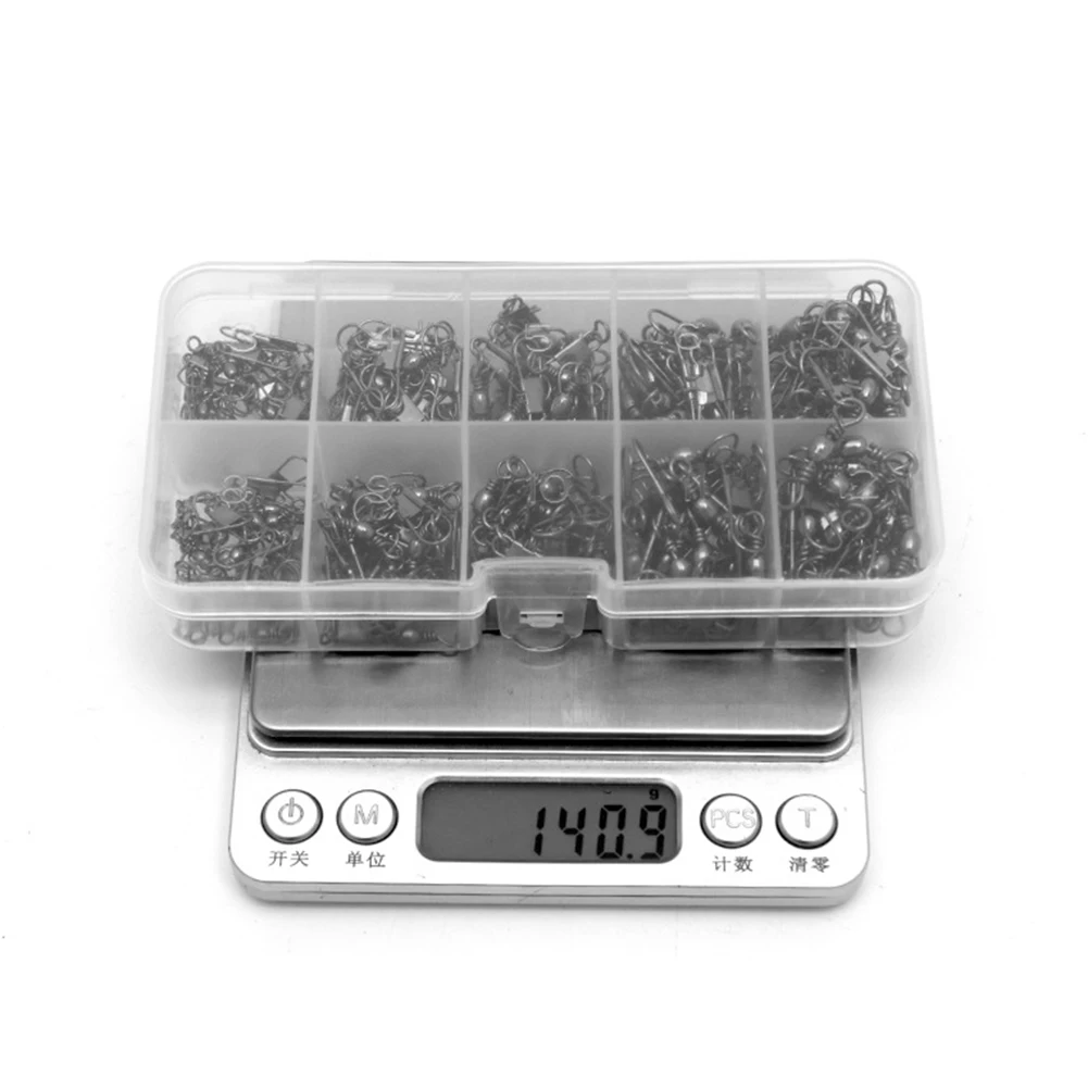 

Durable Snap Link Swivels Fishing 140g 200pcs 26-42mm Accessories Black Iron Part Pike Rigs Replacement Sea Carp