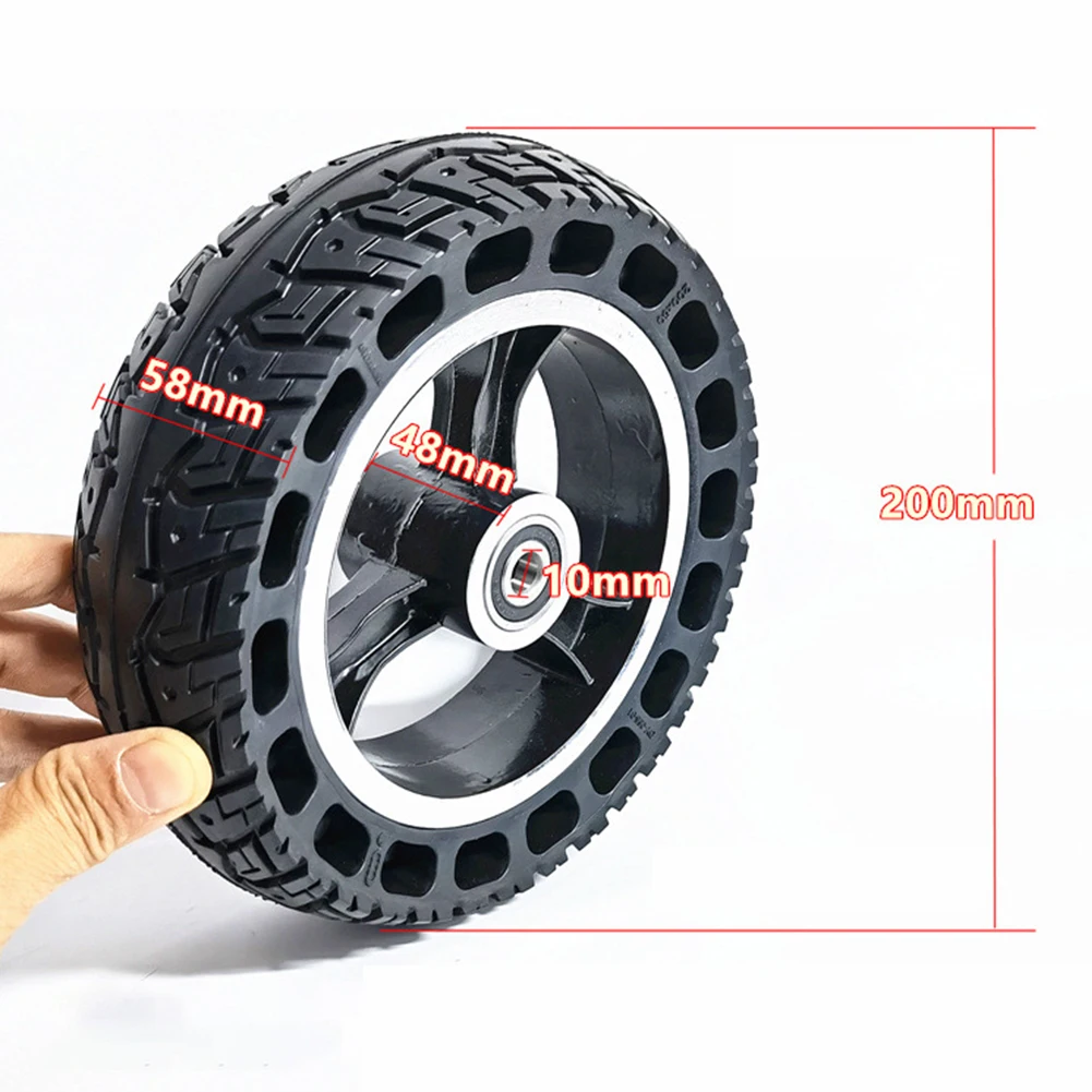 

8 Inch Electric Scooter 200x60 Solid Wheel With Wheel Hub For Kugoo Kirin S1 Solid Tires Durable Rubber Tyre Scooter Accessories