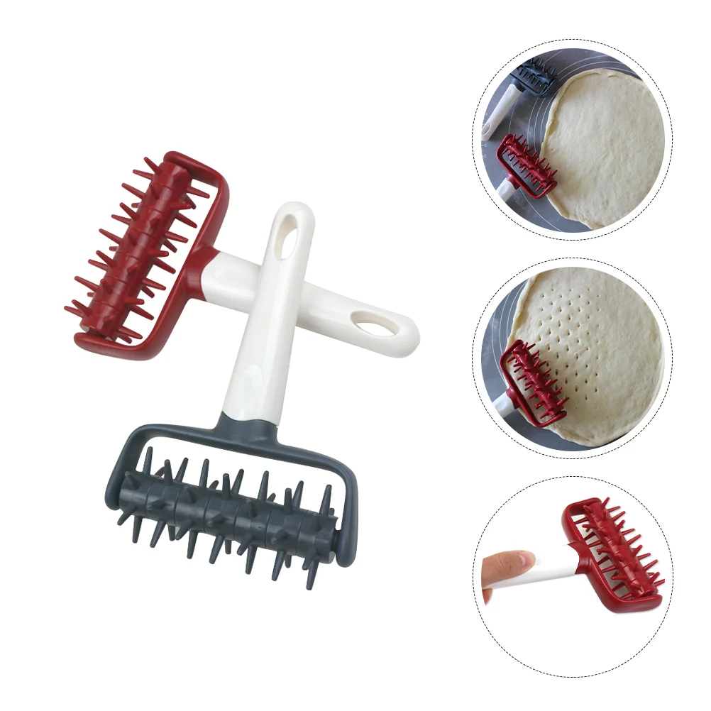 

Dough Pizza Roller Docker Puncher Needle Pastry Hole Tool Baking Wheel Pie Pin Spike Bread Makerhandle Wheels Kitchennose Punch