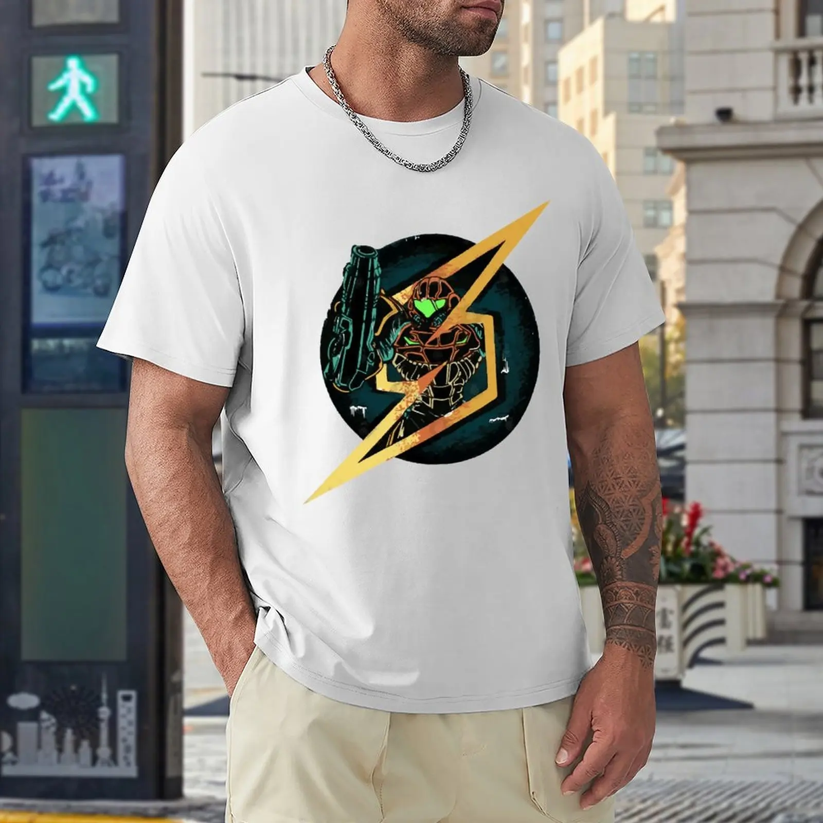 

Samus Lightning Ball Art Graphic Tees High Grade Travel USA Size