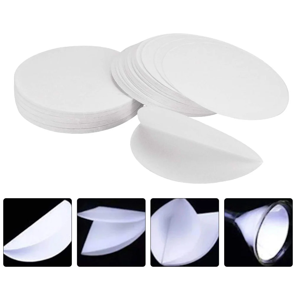 

100 Sheets Qualitative Filter Paper Labs Round Oil Test Discs Synthetic Mushroom Cultivation Laboratory