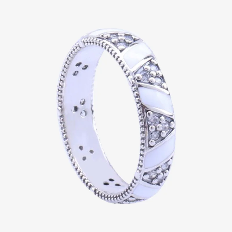 

925 Sterling Silver Pan Ring Crown Exotic Style With Crystal Cz Ring For Women Wedding Party Gift Fashion Jewelry