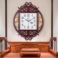 classic silent wall clock oriental art vintage living room chic wall watch aesthetic classic reloj pared interior design