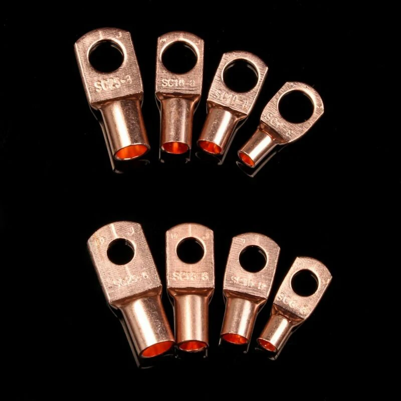 

Studs Copper Ring Terminals Crimp Replacement Set Tools Welding Wire With box 60pcs Cable Lug Part Accessories